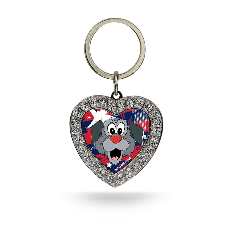 Worcester Red Sox Rhinestone Woofster Keychain