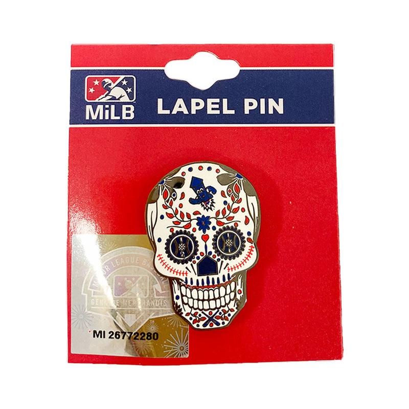 Worcester Red Sox Wepa Sugar Skull Lapel Pin