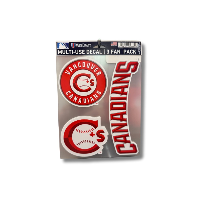 Canadians Decal 3-Pack