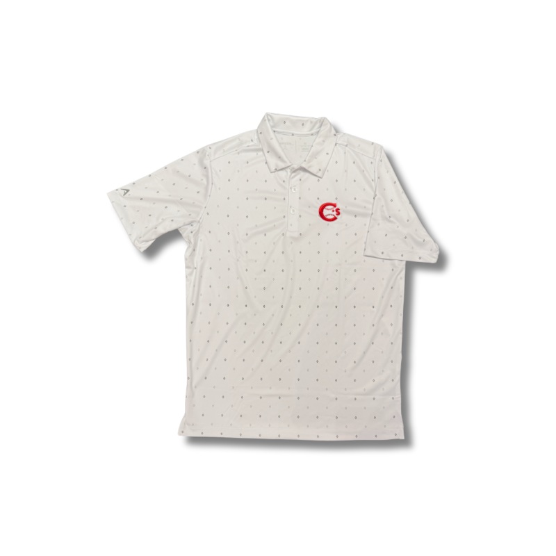 Canadians Men’s White Pattern Golf Shirt