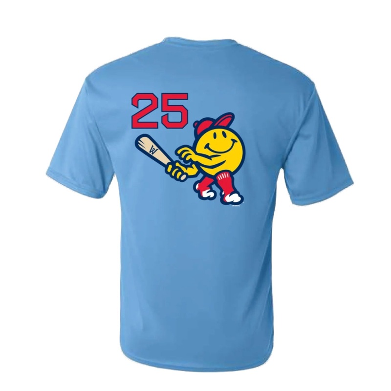 PRE-ORDER for August Delivery: Worcester Red Sox Royal Loyal Blues, Replica Tee of On-Field Jersey