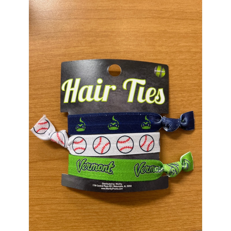 Vermont Lake Monsters 3-Pack Hair Ties