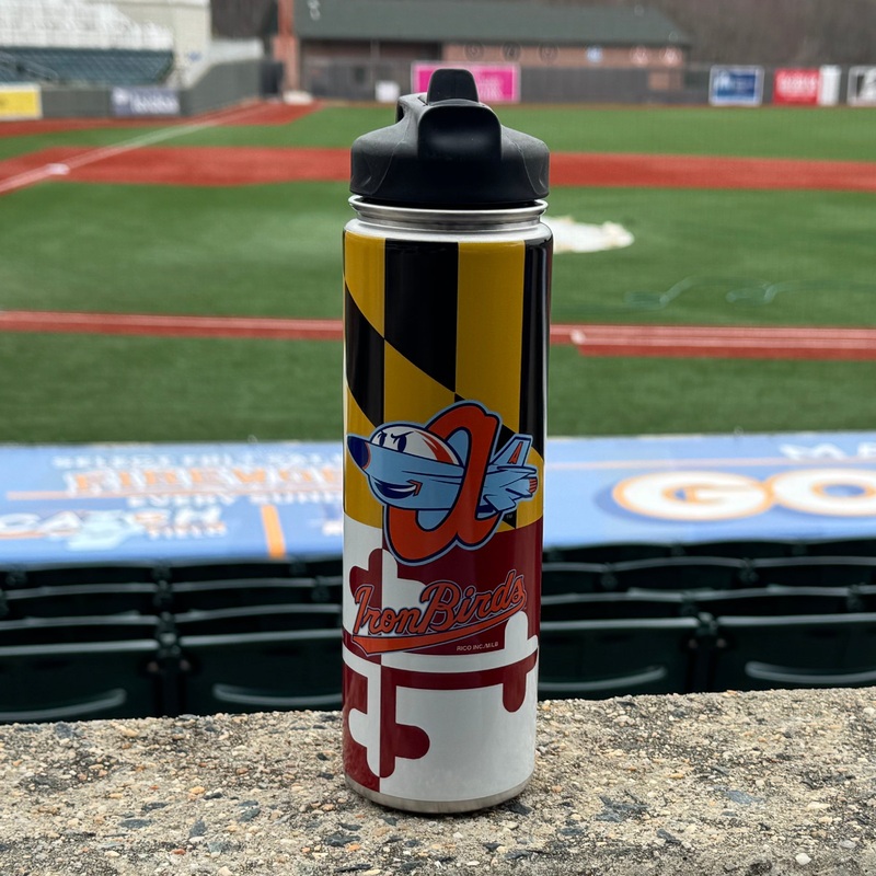 Aberdeen IronBirds – 22oz Maryland Flag Water Bottle
