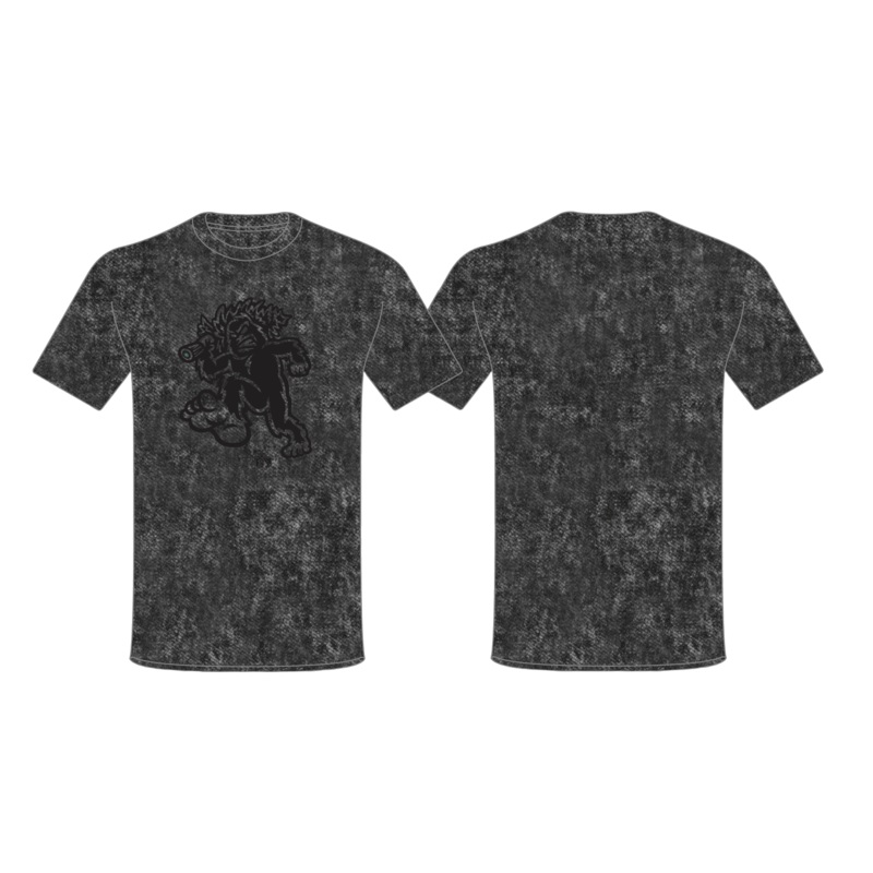 Eugene Emeralds Baseballism Black-on-Black Acid Wash T-Shirt