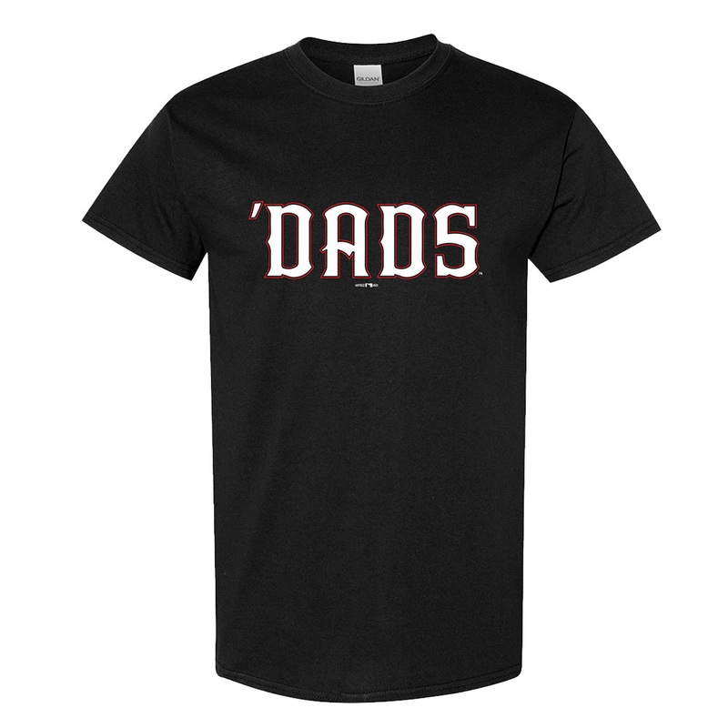 Hickory Crawdads Black ‘Dads Wordmark Tee