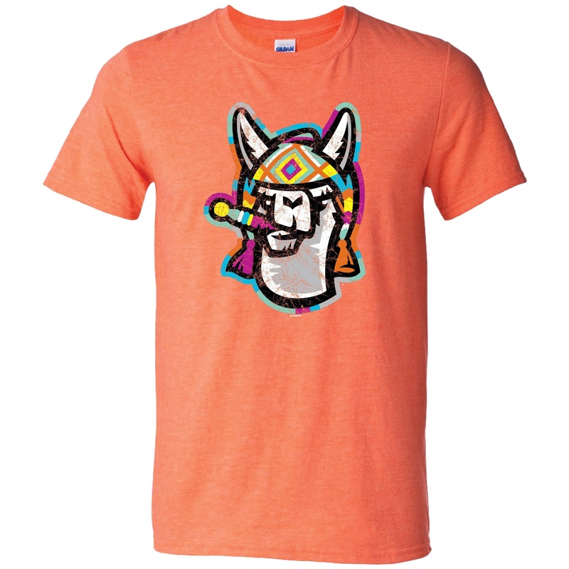 Hickory Crawdads Llamas de Hickory Orange Logo Softstyle Tee