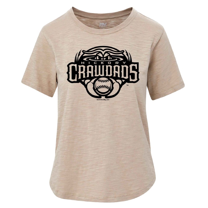 Hickory Crawdads Atmosphere Natalie Slub Relaxed Women’s Tee