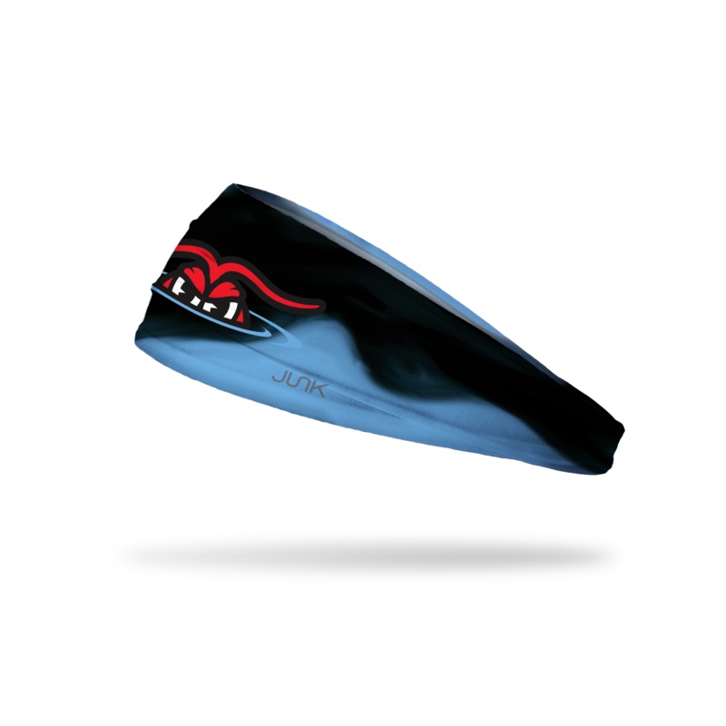 Hickory Crawdads Junk Light Blue and Black Penumbra Headband