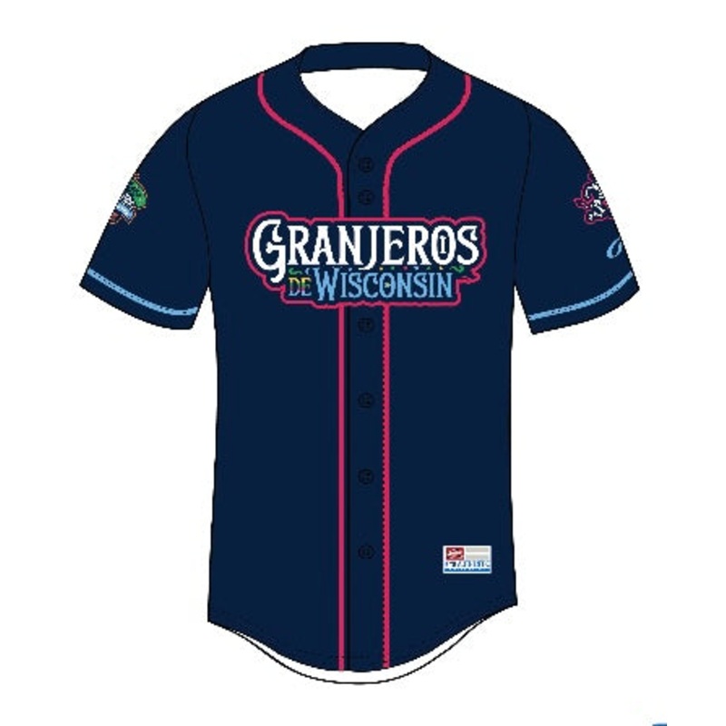 Los Granjeros de Wisconsin Rawlings Replica Jersey
