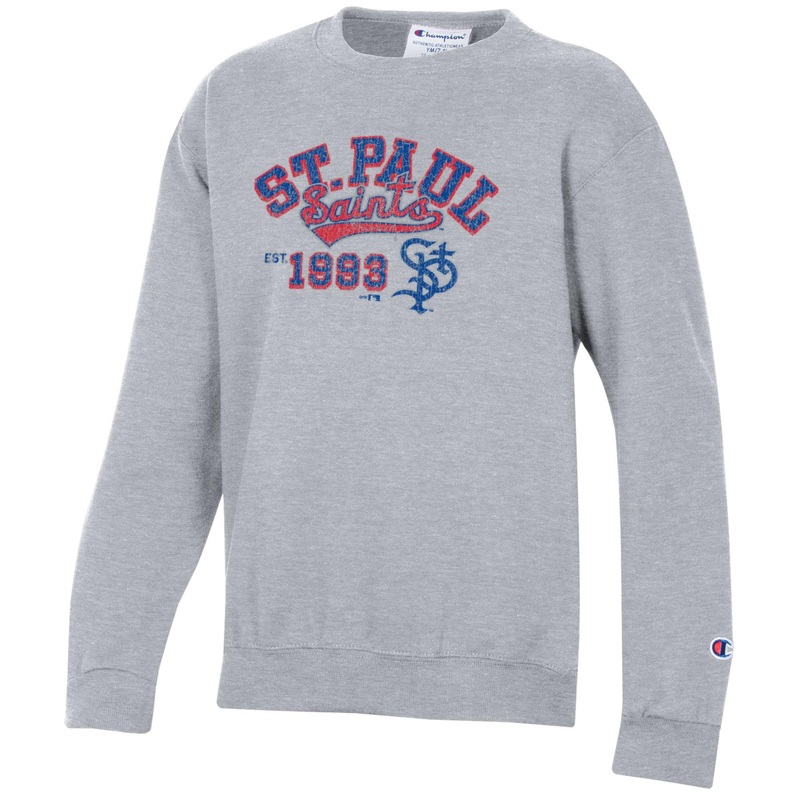 Youth Champion Gray Crew Sweatshirt
