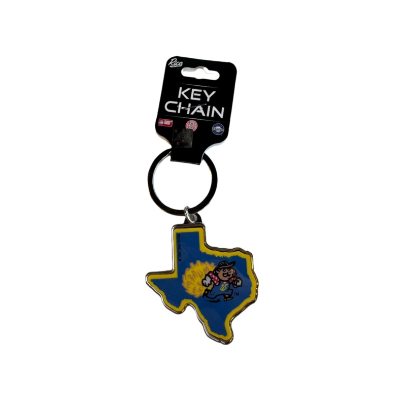 Amarillo Sod Poodles Yellow City Pigweeds State Keychain