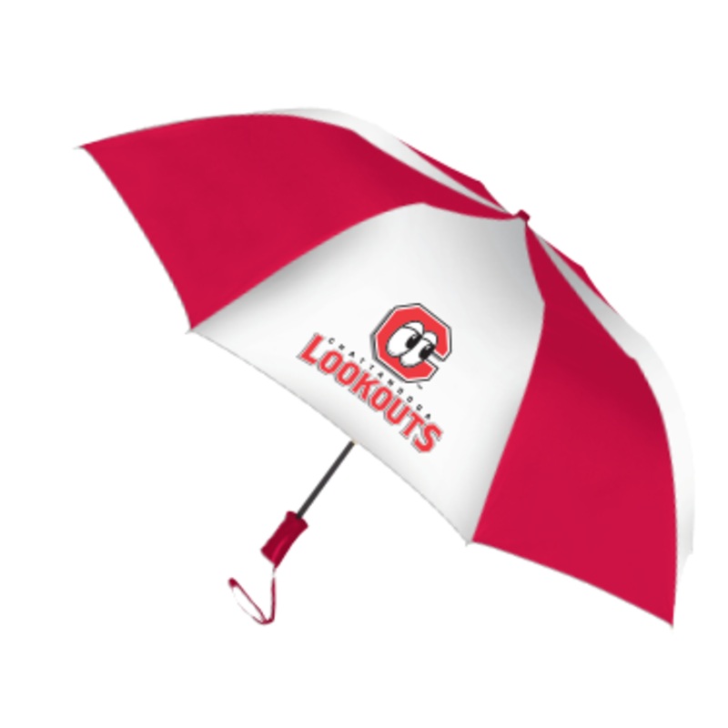 Chattanooga Lookouts Red/White Fold Umbrella