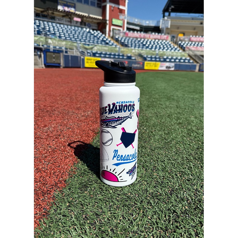 Pensacola Blue Wahoos 34oz Water Bottle