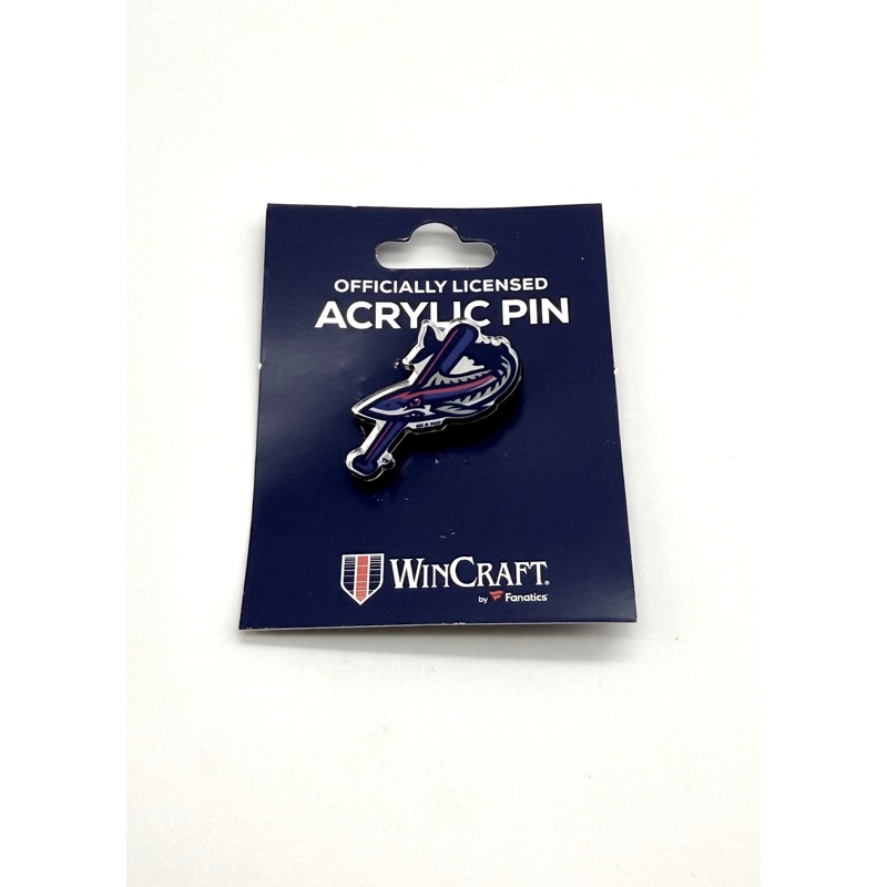 Pensacola Blue Wahoos Acrylic Batfish Pin