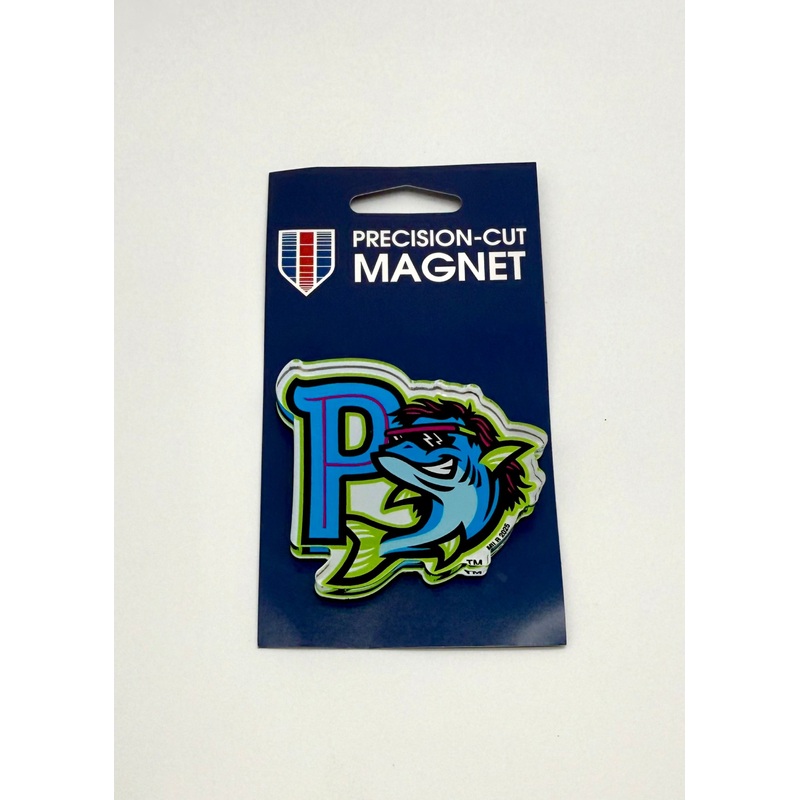Pensacola Blue Wahoos Acrylic Mullet Magnet