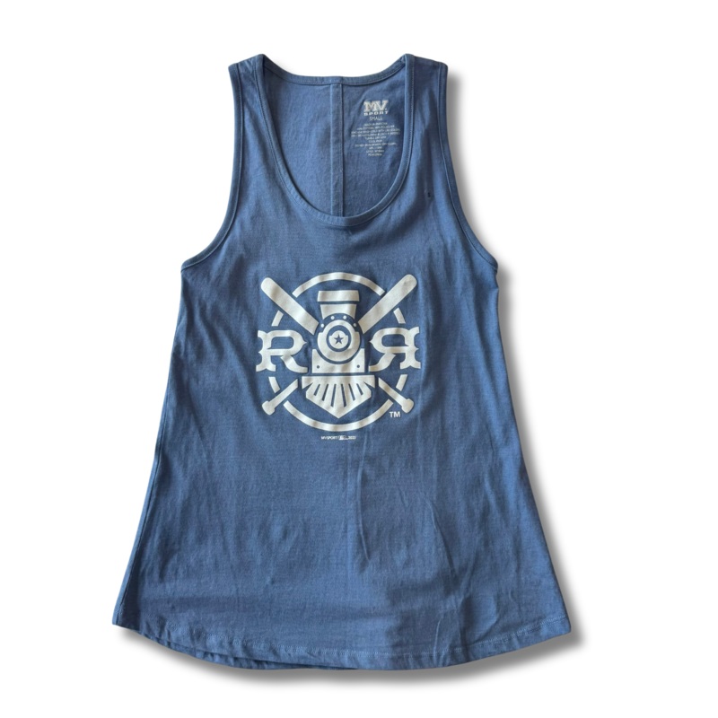 Round Rock Express MV Sport Women’s Blue Iris Fauxback Paris Flowy Tank