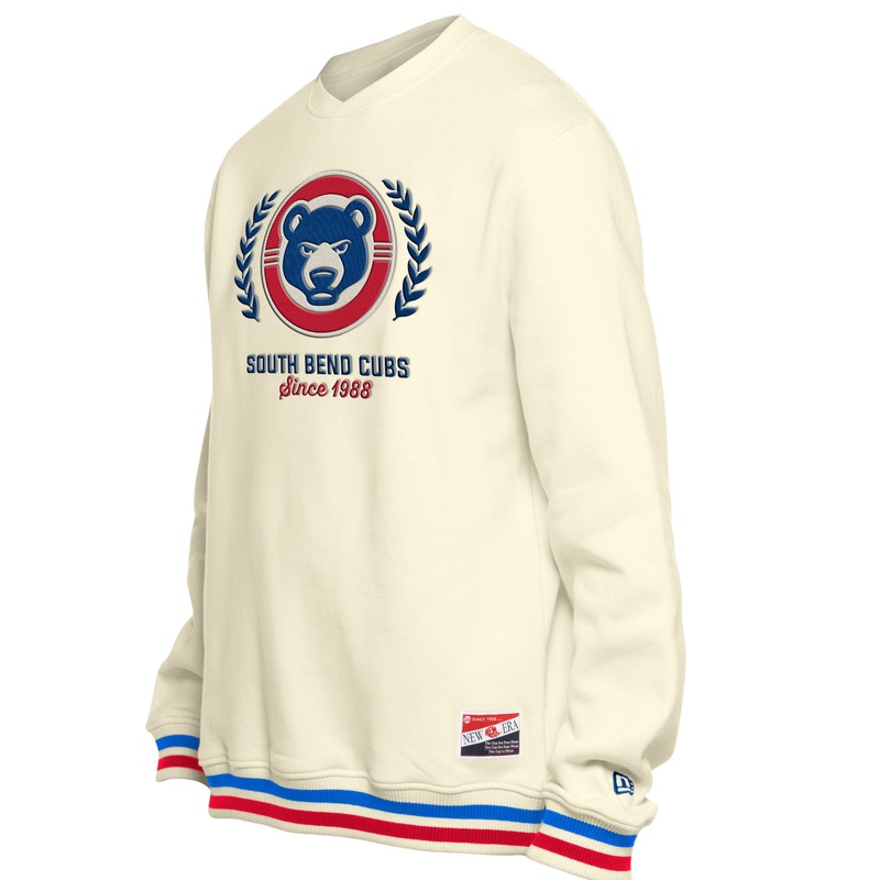 South Bend Cubs New Era Men’s Cuffed Crew neck Sweatshirt