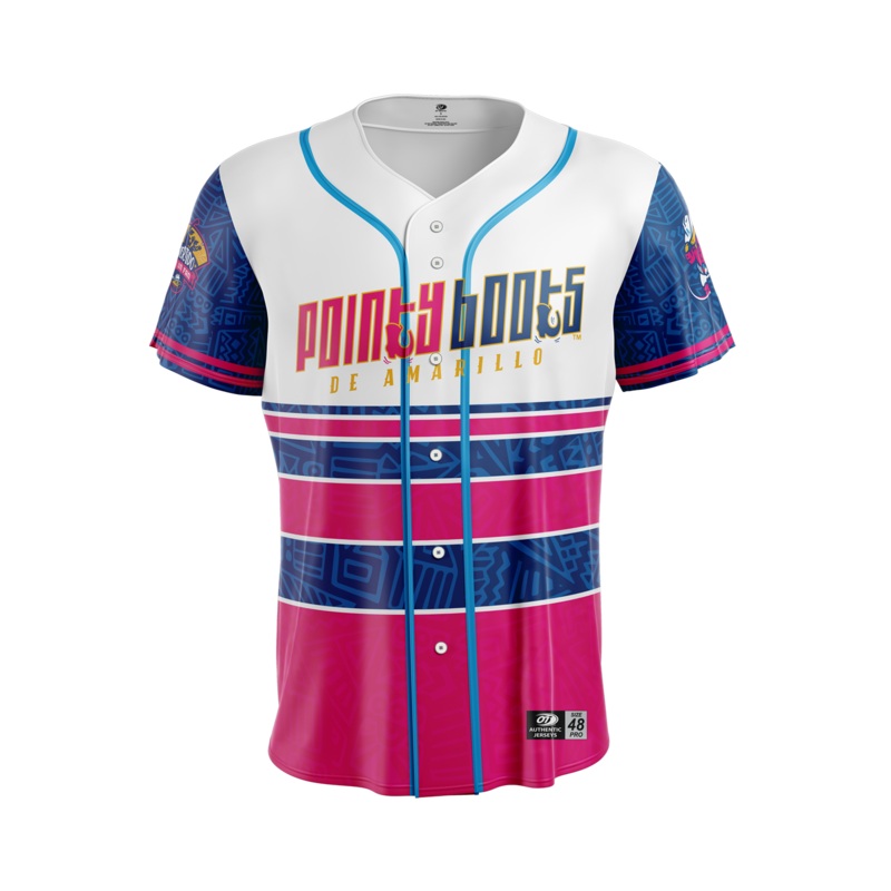 Amarillo Sod Poodles White Pointy Boots Jersey