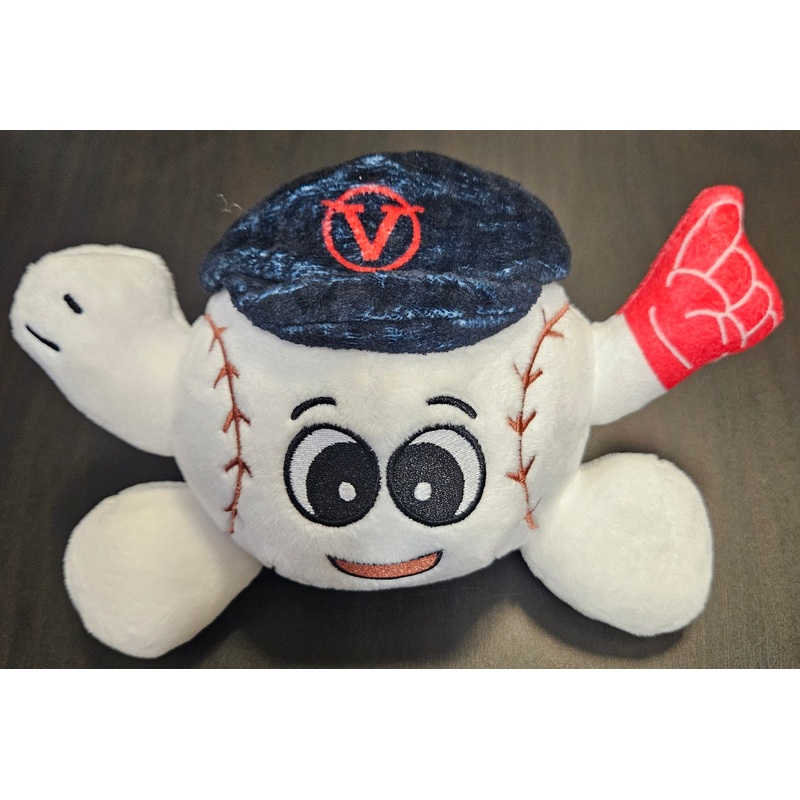 Baseball Face Plush with Foam Finger
