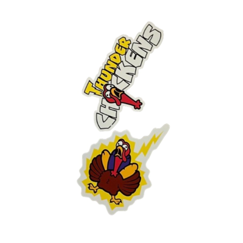Hartford Yard Goats Thunder Chickens Double-Up Stickers