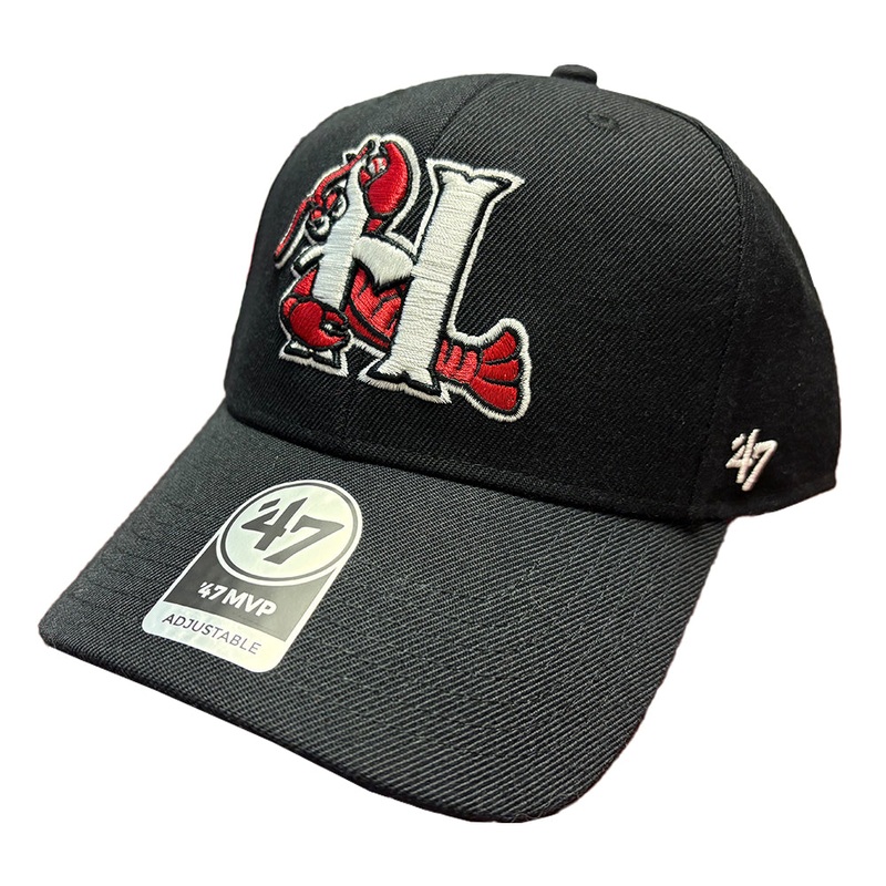 Hickory Crawdads ’47 Black MVP H Logo Adjustable Hat