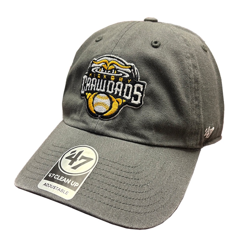 Hickory Crawdads ’47 Charcoal App State Cleanup Adjustable Hat