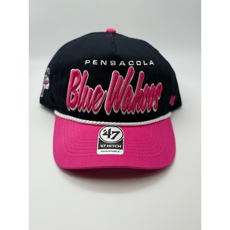 Pensacola Blue Wahoos Navy Drop Shadow Rope Hat