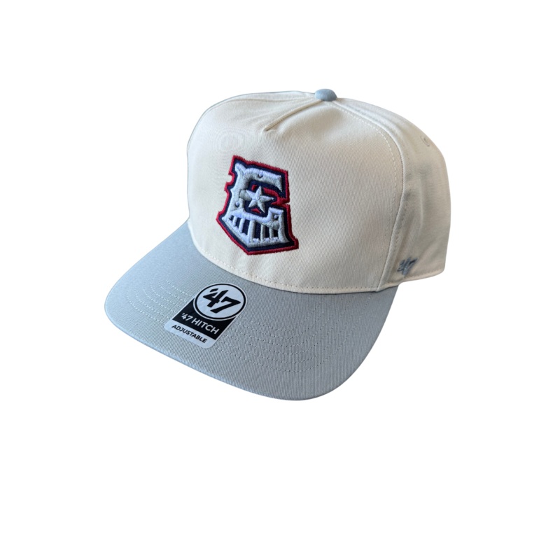 Round Rock Express 47 Brand Natural/Storm Gray E-Train Hitch Cap
