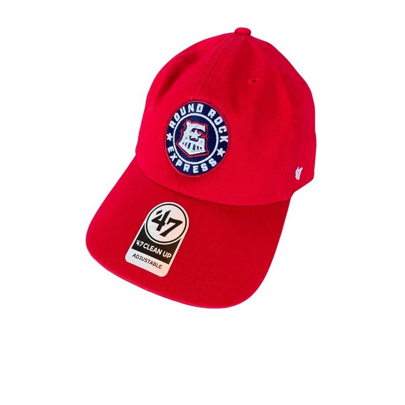 Round Rock Express 47 Brand Red Primary Clean Up