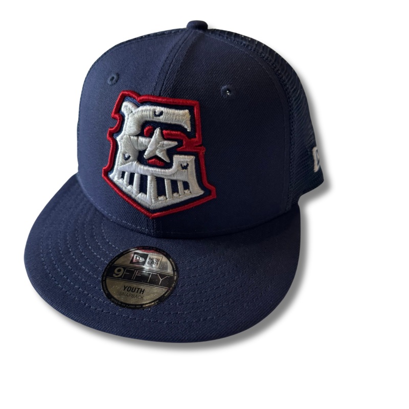 Round Rock Express New Era Youth Navy/Navy Mesh 950