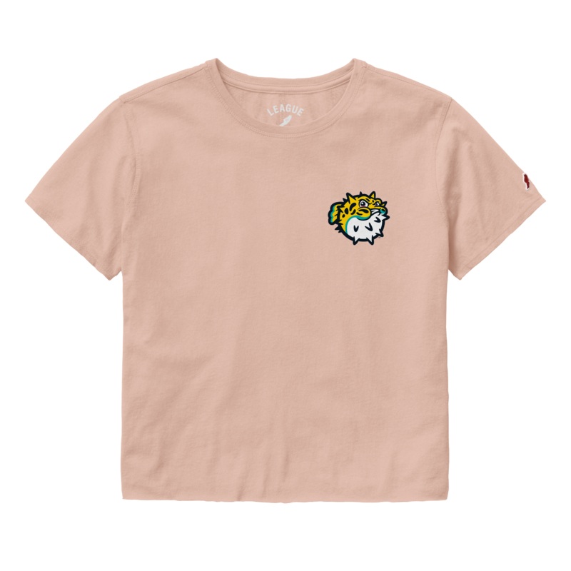 Jersey Shore BlueClaws TNC Locals Crop Tee Dusty Rose