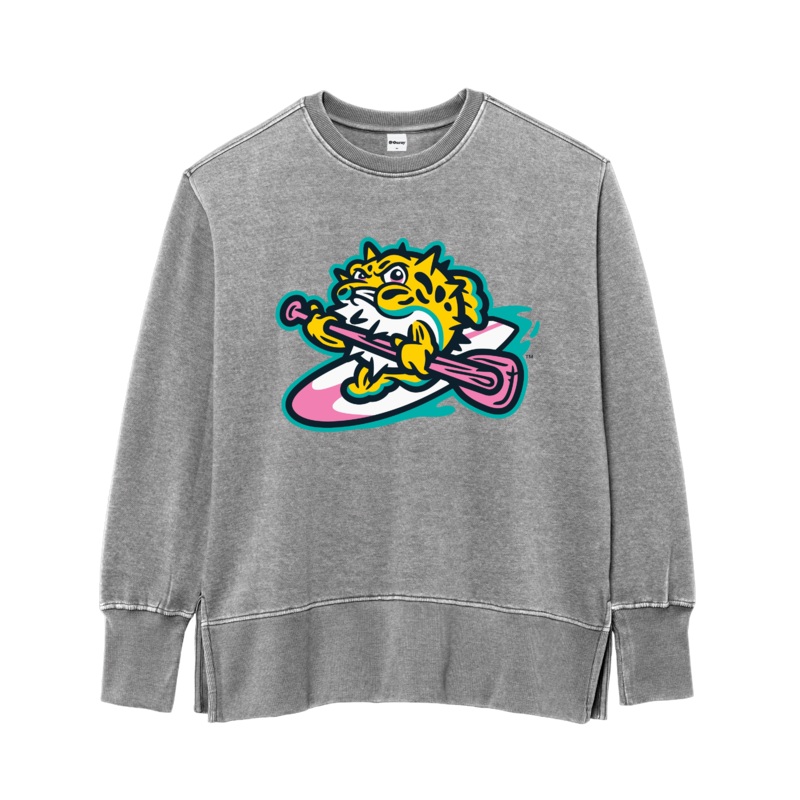 Jersey Shore BlueClaws TNC Locals Ladies Gray Crewneck