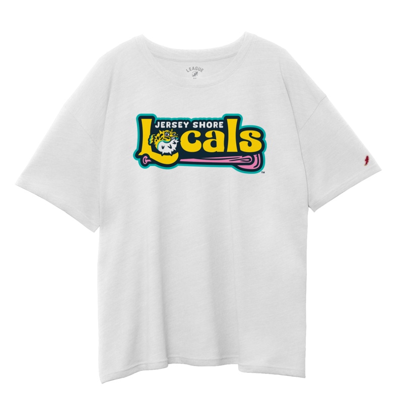 Jersey Shore BlueClaws TNC Locals White Oversized Tee