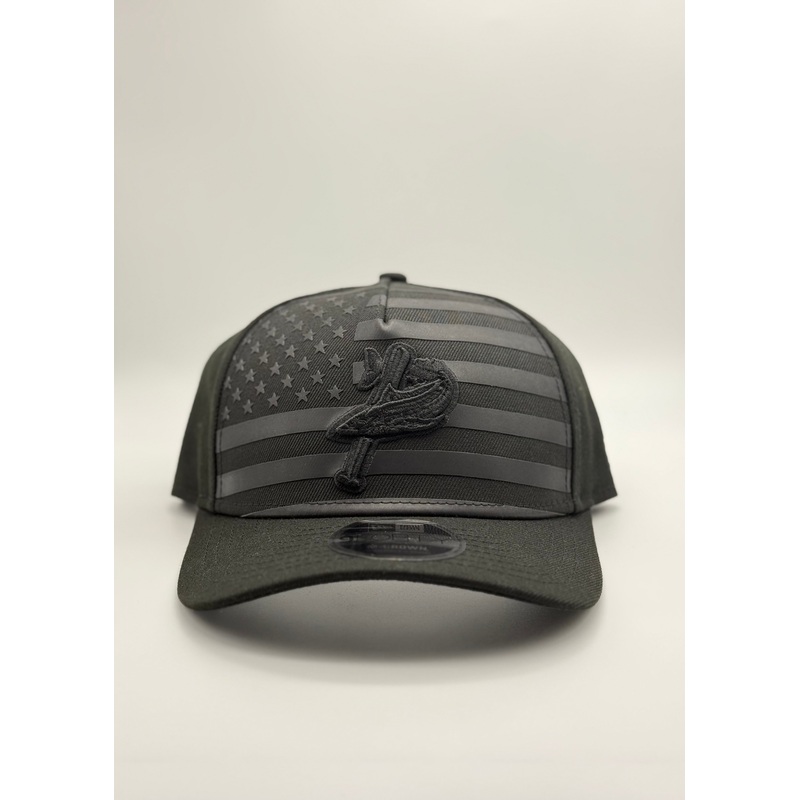 Pensacola Blue Wahoos BLK Flag Hat