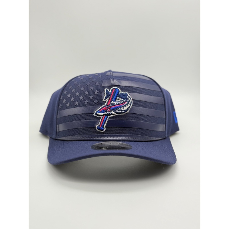 Pensacola Blue Wahoos Navy Flag Hat