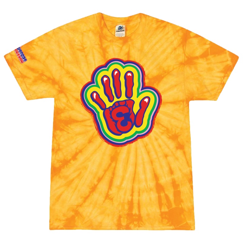 Eugene Emeralds Pranksters Handprint Tie-Dye T-Shirt