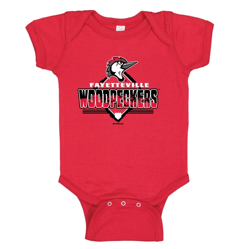 Fayetteville Woodpeckers Bimm Ridder Infant Marino Onesie