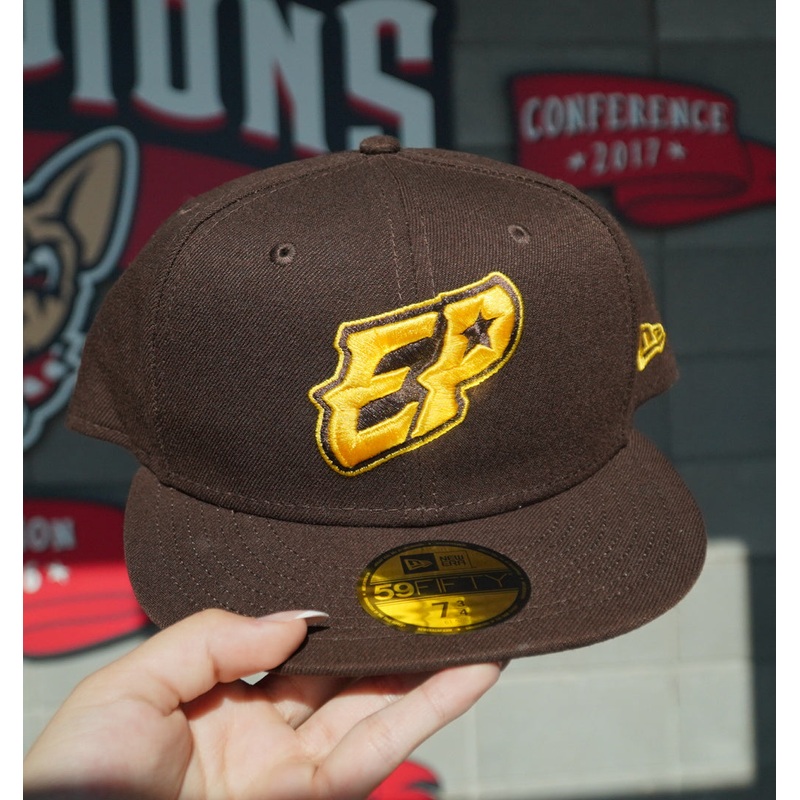 New Era 5950 Official On Field Alternate Brown and Yellow Chihuahuas EP Cap