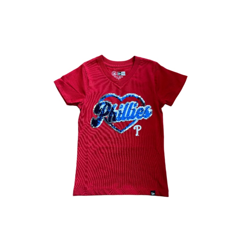 New Era Girls Philadelphia Phillies Sparkle Tee