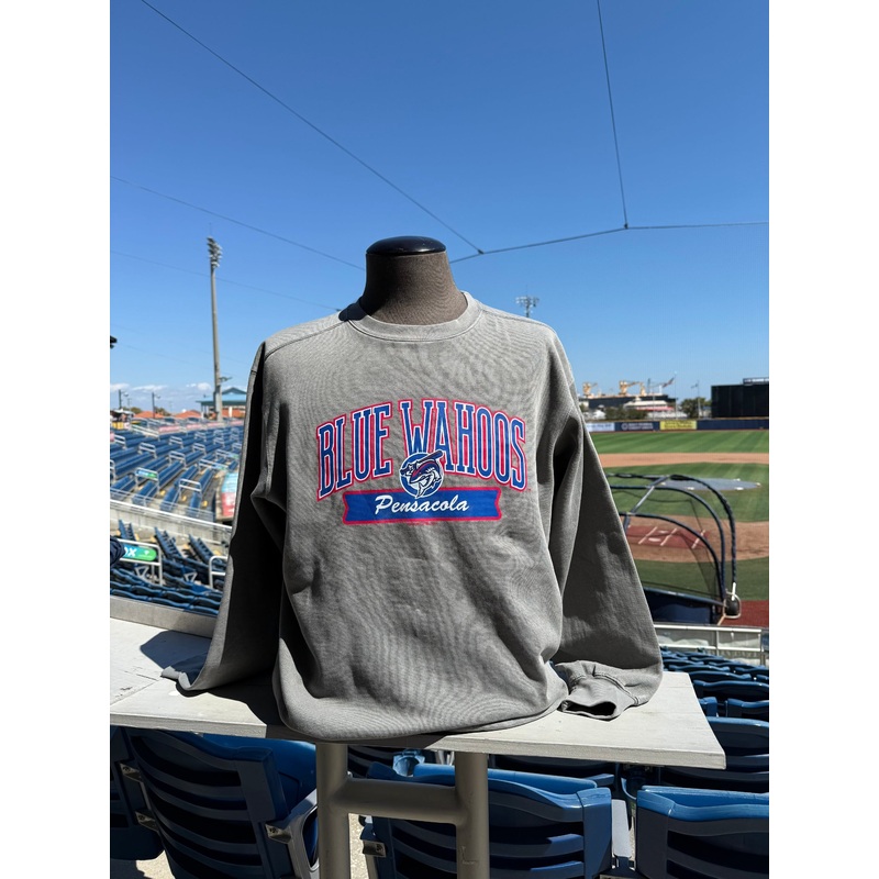 Pensacola Blue Wahoos Coastal Color Crewneck