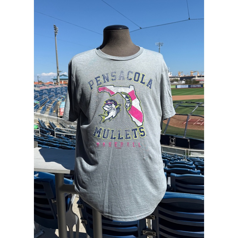Pensacola Blue Wahoos Mullet State Flag Tee