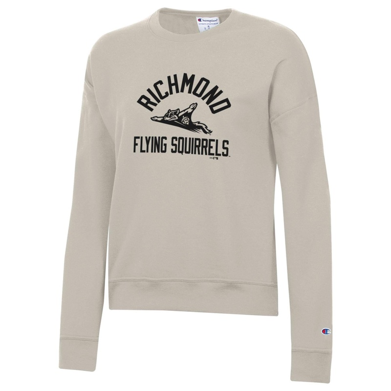 Richmond Flying Squirrels Womens Champion Poweblend Cocoa Butter Crewneck