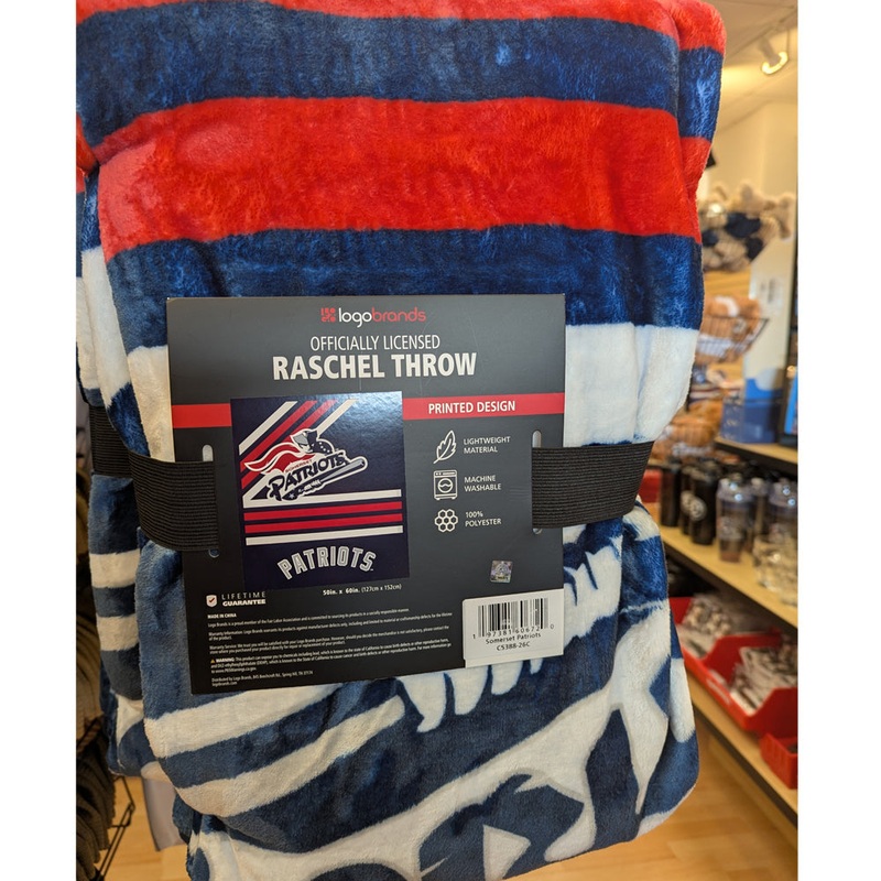 Somerset Patriots 50″ X 60″ Raschel Throw Premium Blanket