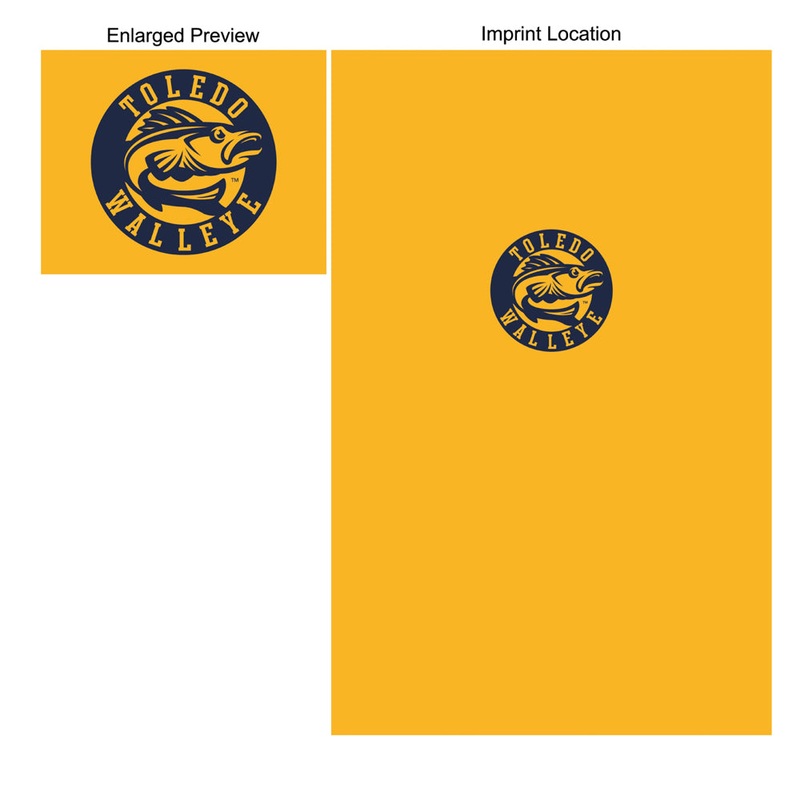 Toledo Walleye Athletic Gold Blanket