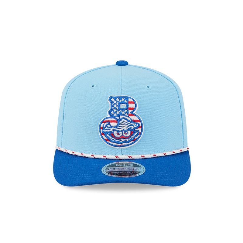 Biloxi Shuckers 2025 New Era Fourth of July 9SEVENTY Stretch-Snap