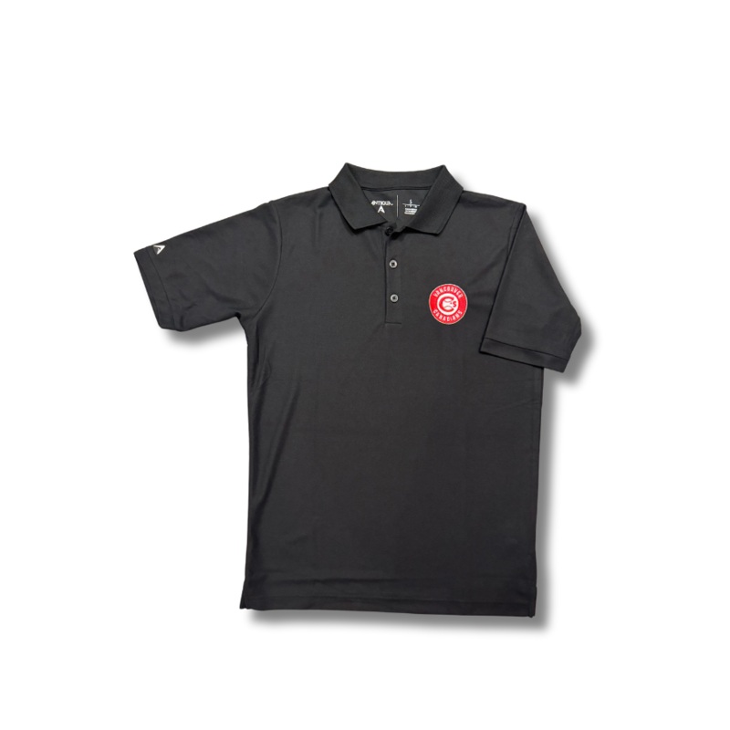 Canadians Logo Black Golf Shirt