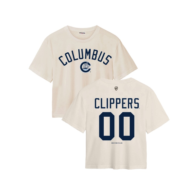 Columbus Clippers Where I’m From Women’s Oatmeal Arch Easy Tee