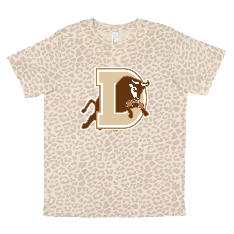 Durham Bulls Youth Girls Leopard Tee