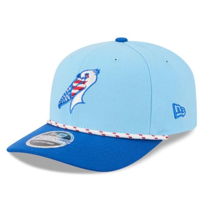 Myrtle Beach Pelicans New Era 2025 4th of July 9Seventy Stretch Snap Adjustable Cap
