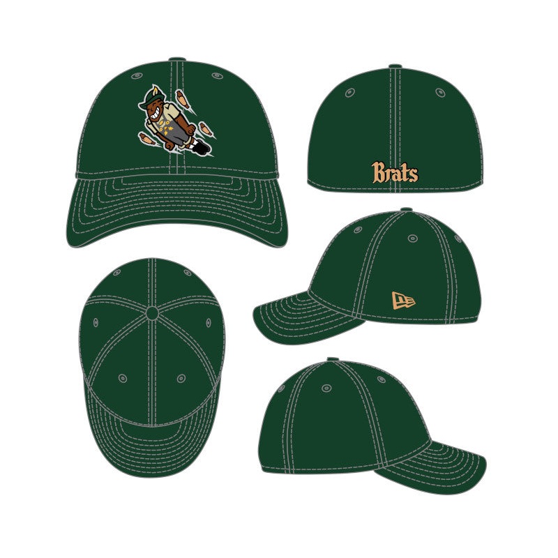 Wisconsin Brats New Era 3930 Stretch Fit Hat